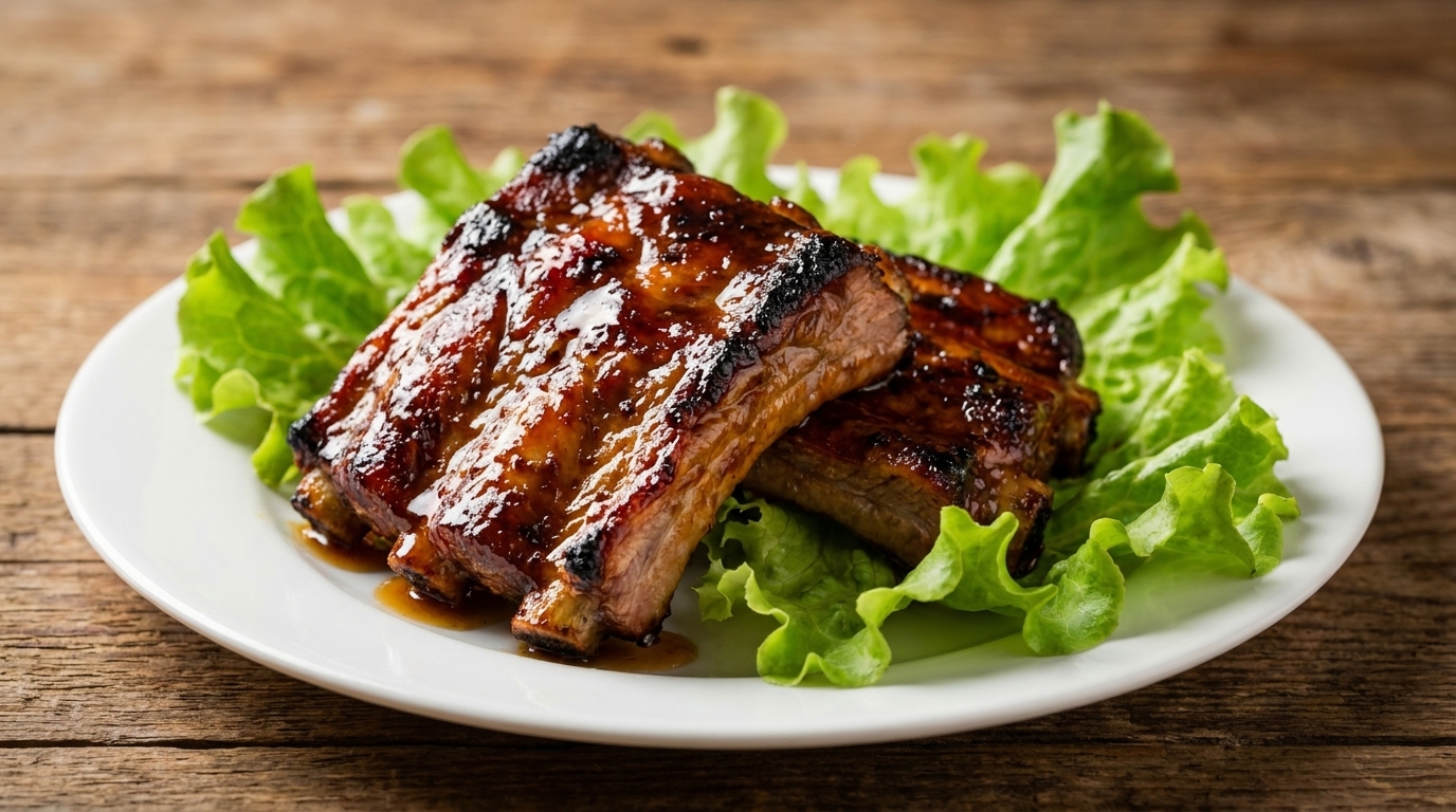 Honey Glazed Roasted Pork Ribs
