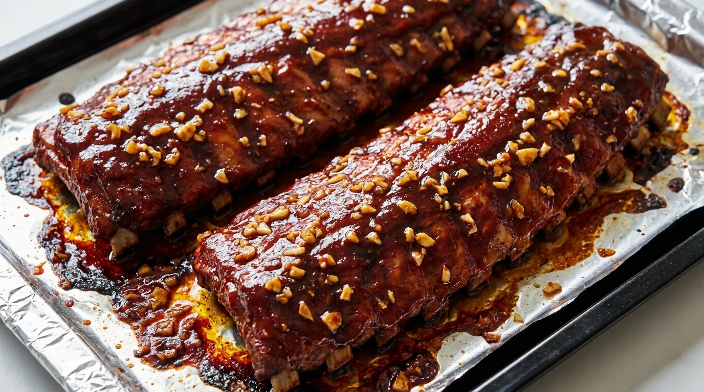 Sticky Oven-Roasted Pork Ribs
