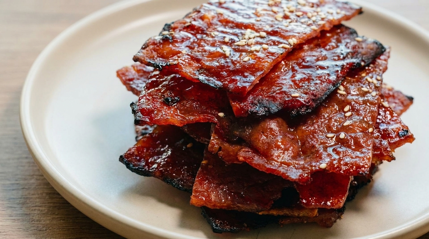 Homemade Macau-Style Pork Jerky (Bakkwa)
