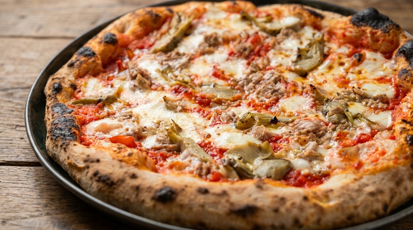 Artisan Artichoke and Tuna Pizza (Pizza con Carciofi e Tonno)
