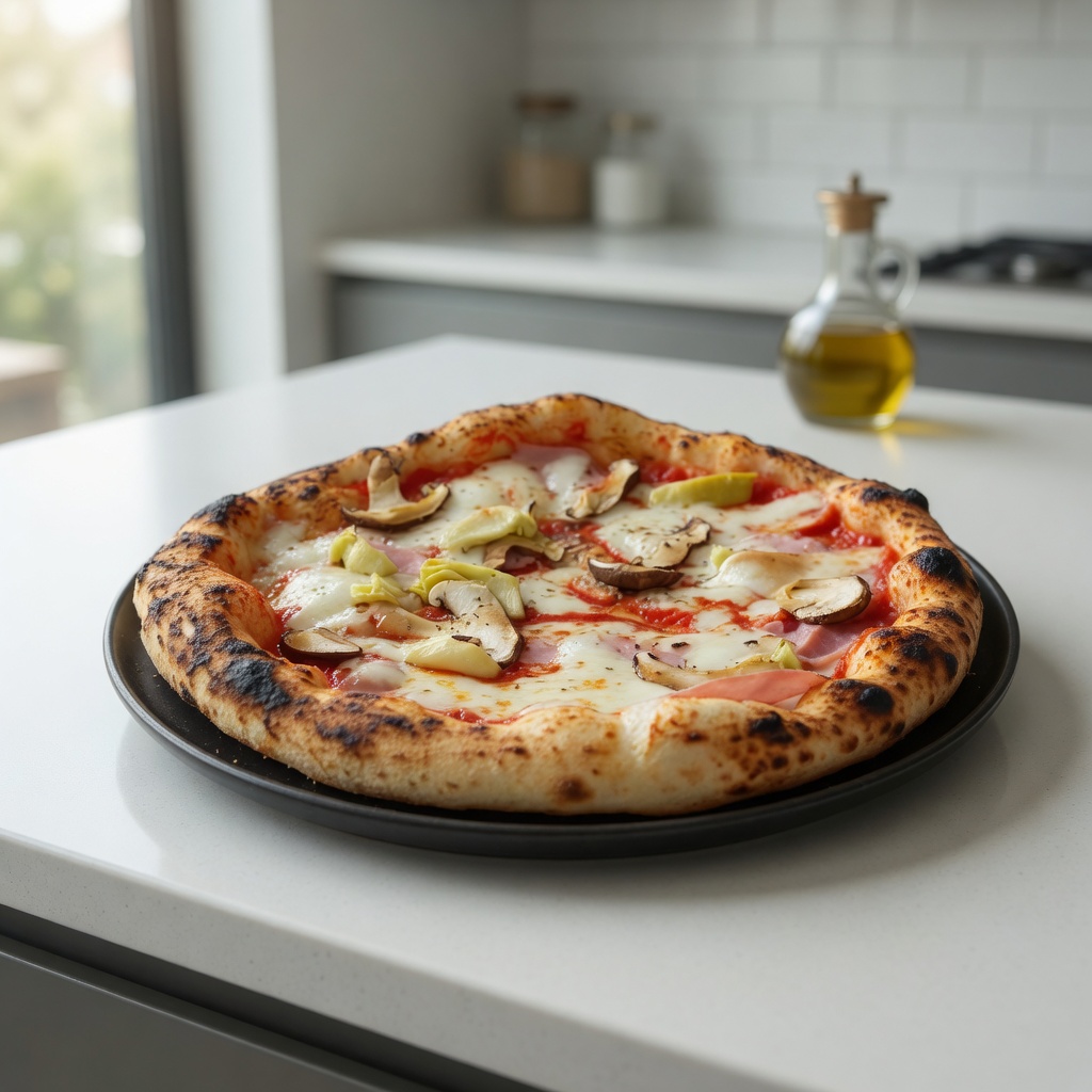 Classic Italian Capricciosa Pizza