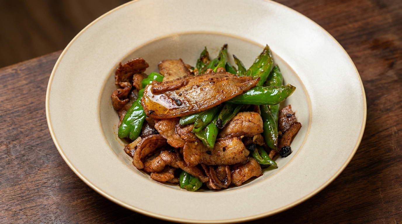 Spicy Pork Belly Stir-Fry with Fermented Black Beans
