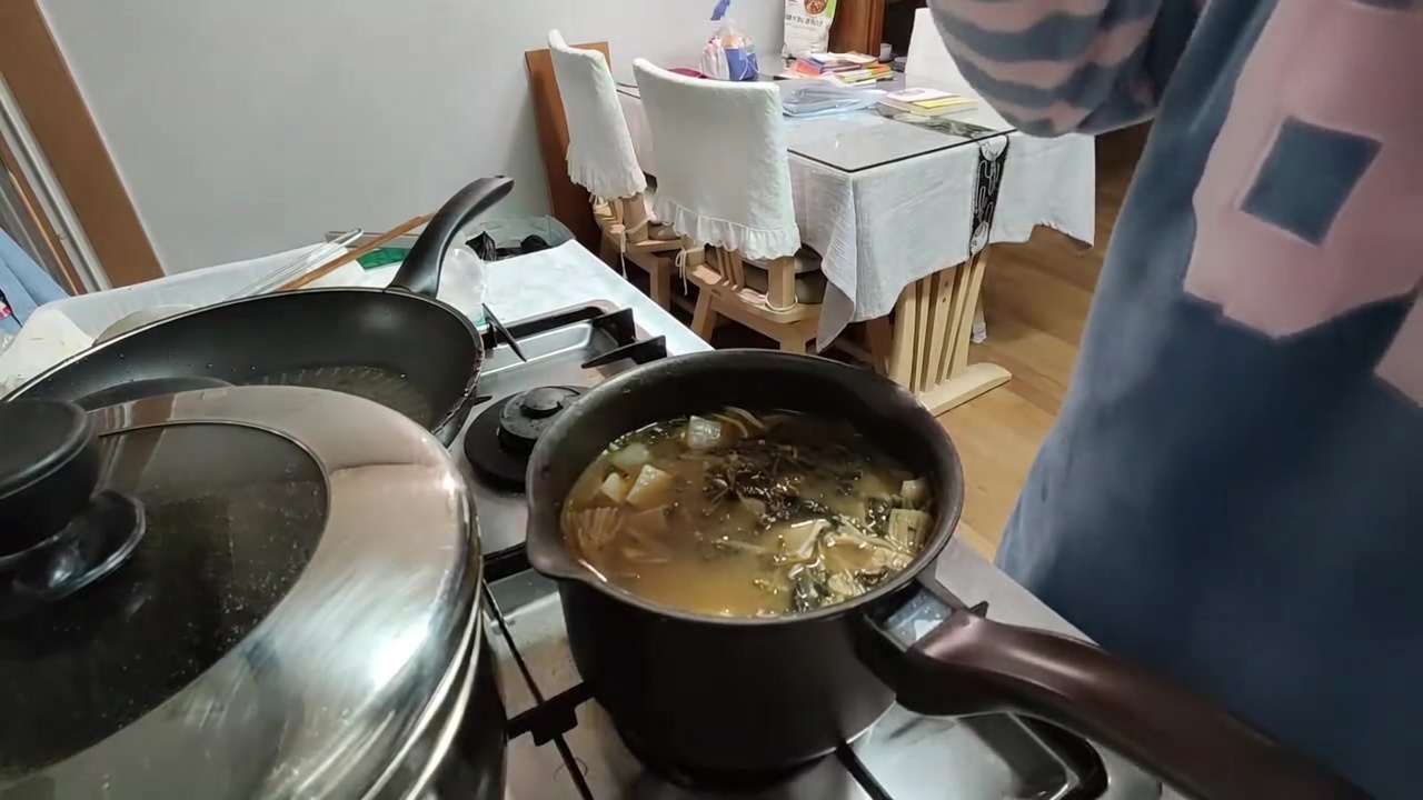 Traditional Korean Soybean Paste Stew (Doenjang-jjigae)
