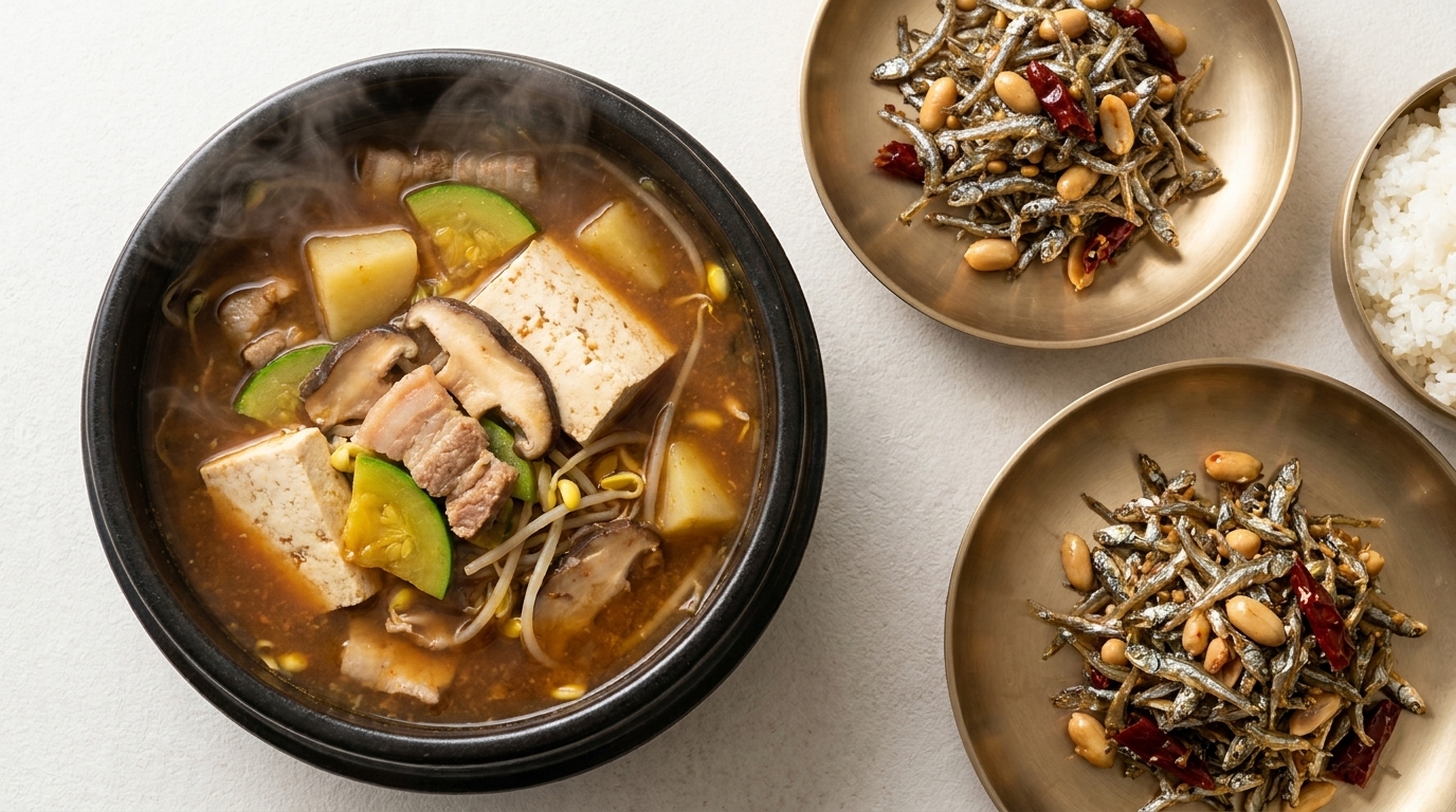 Authentic Korean Doenjang-jjigae (Soybean Paste Stew)