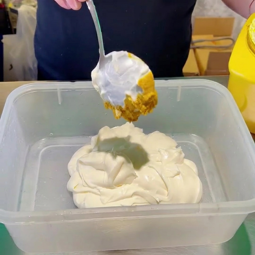 Black pepper being sprinkled over the ingredients in a mixing bowl.