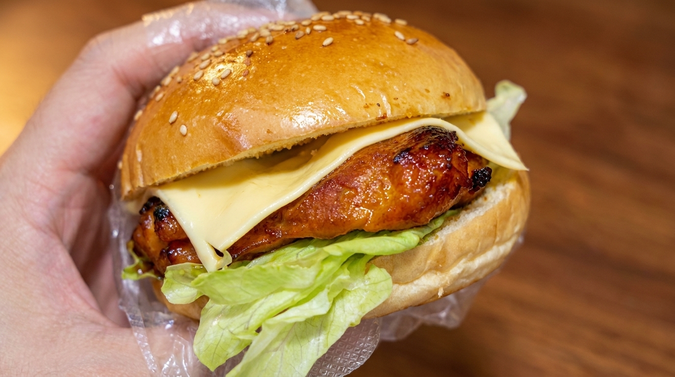 Homemade Teriyaki Chicken Burger