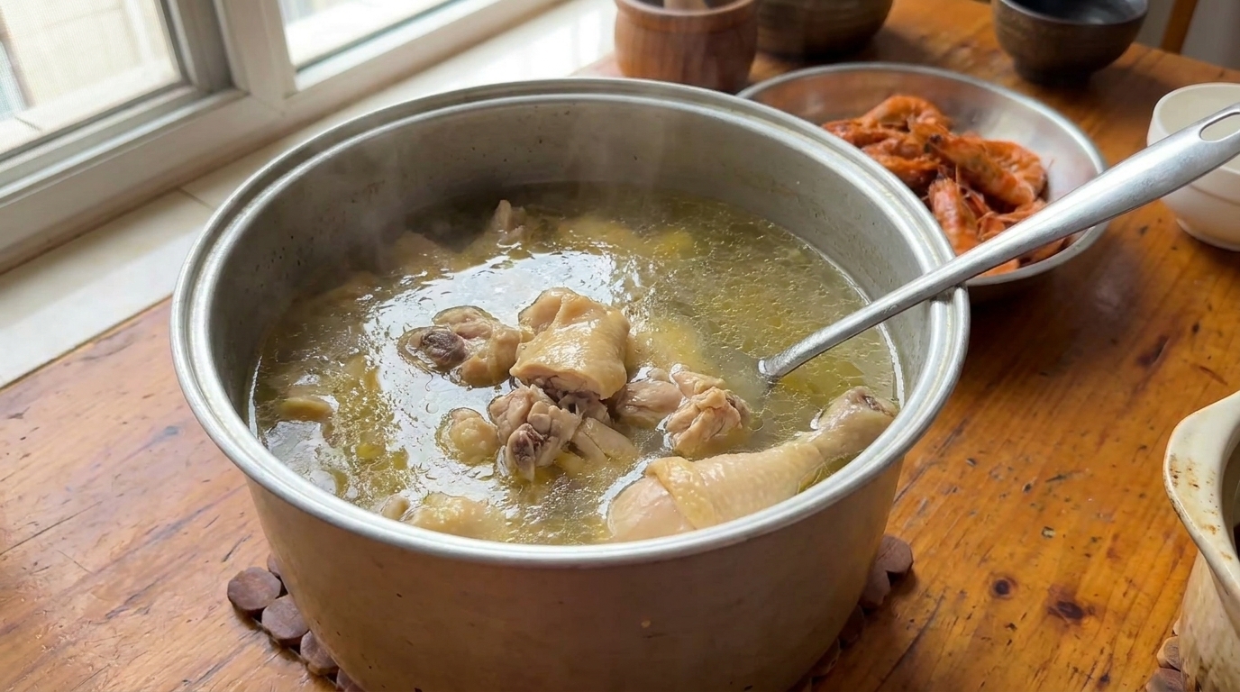 Home-Style Sand Ginger Chicken Soup