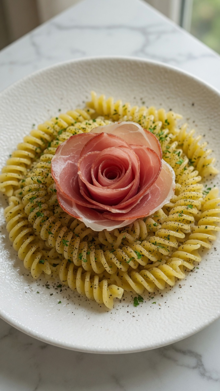 Tuscan-Style Butter and Ham Cold Pasta