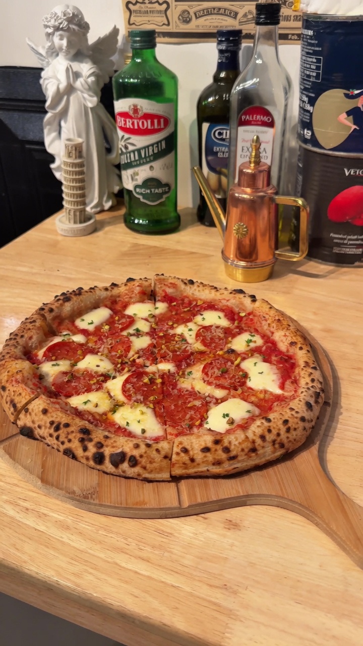 Handmade Spicy Salami Pizza
