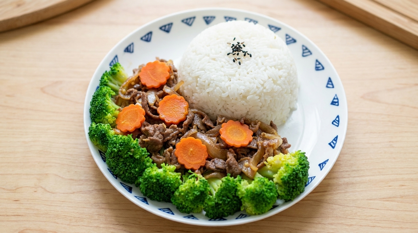 Savory Ginger Beef Rice Bowl