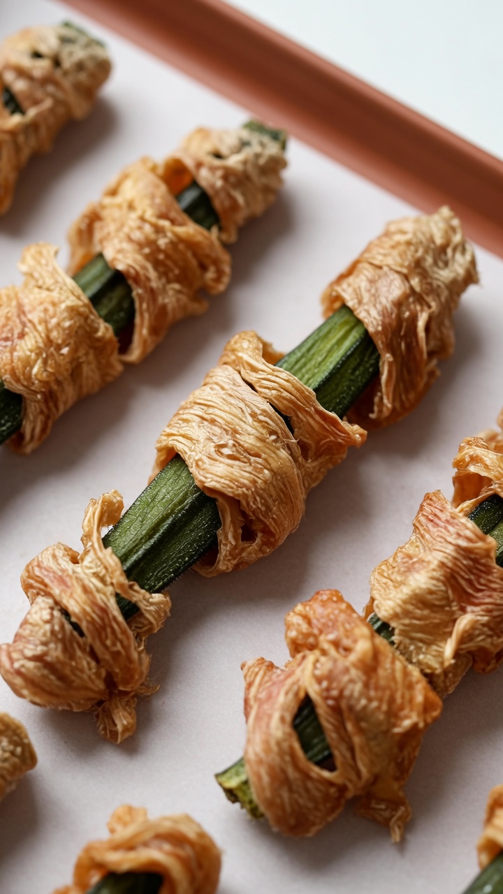 Homemade Dehydrated Okra Chicken Wraps