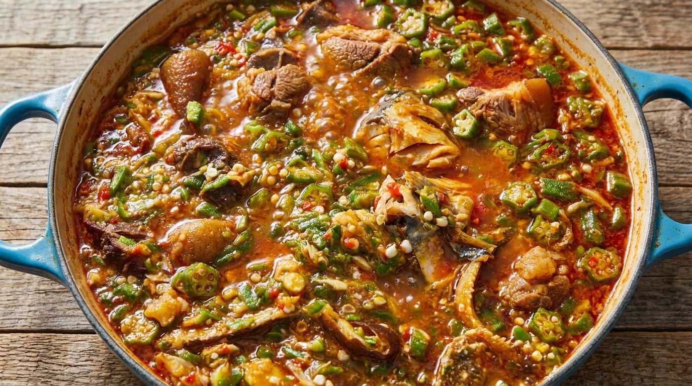 Traditional West African Okra Soup