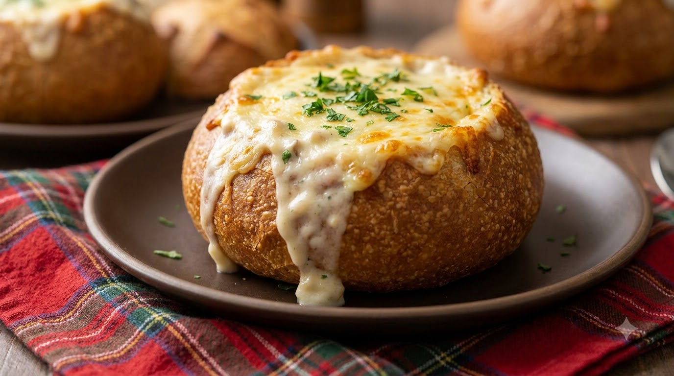 Ultimate Clam Chowder Bread Bowl