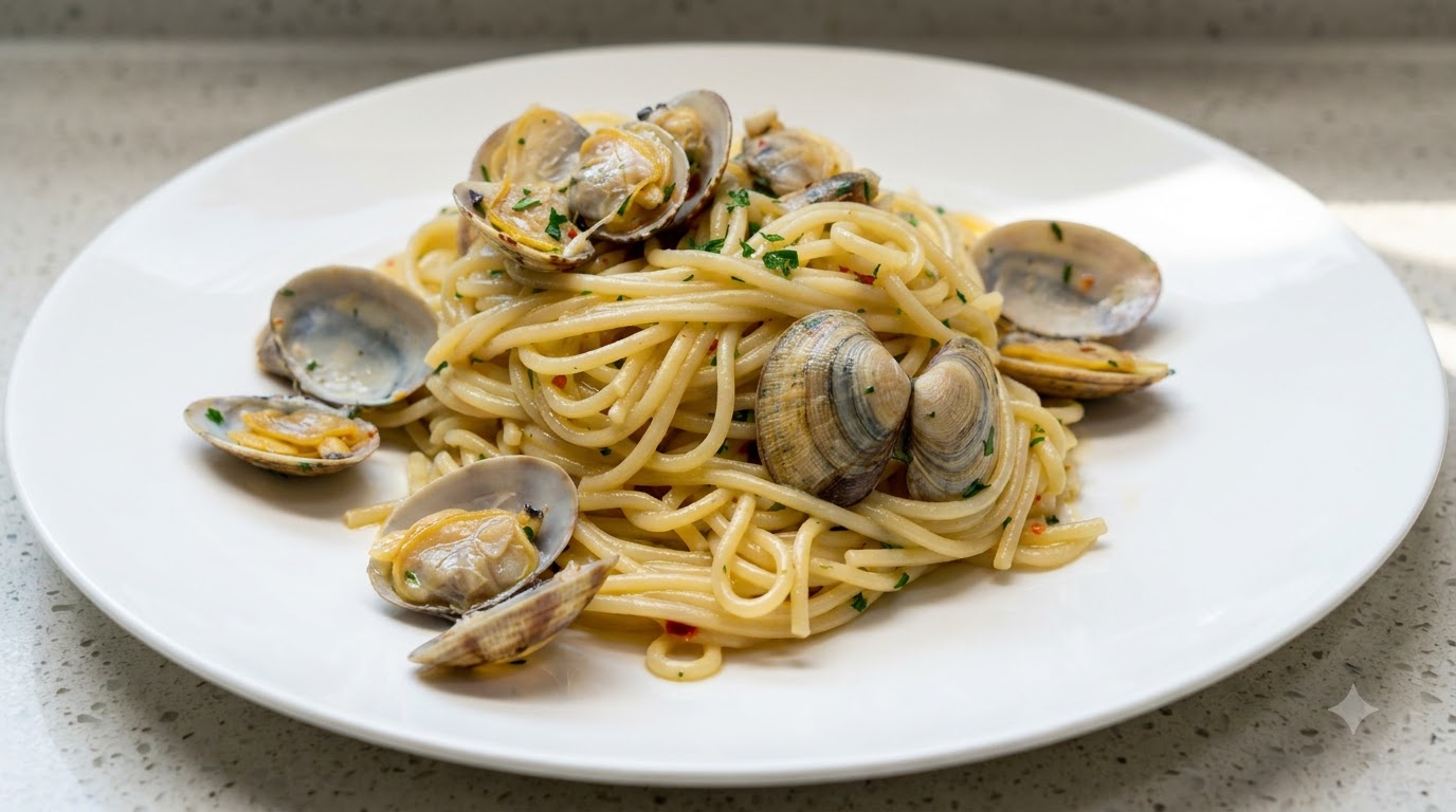Authentic Spaghetti alle Vongole (Italian Clam Pasta)