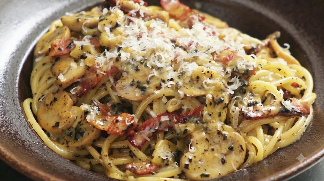 Decadent Truffle Mushroom Pasta