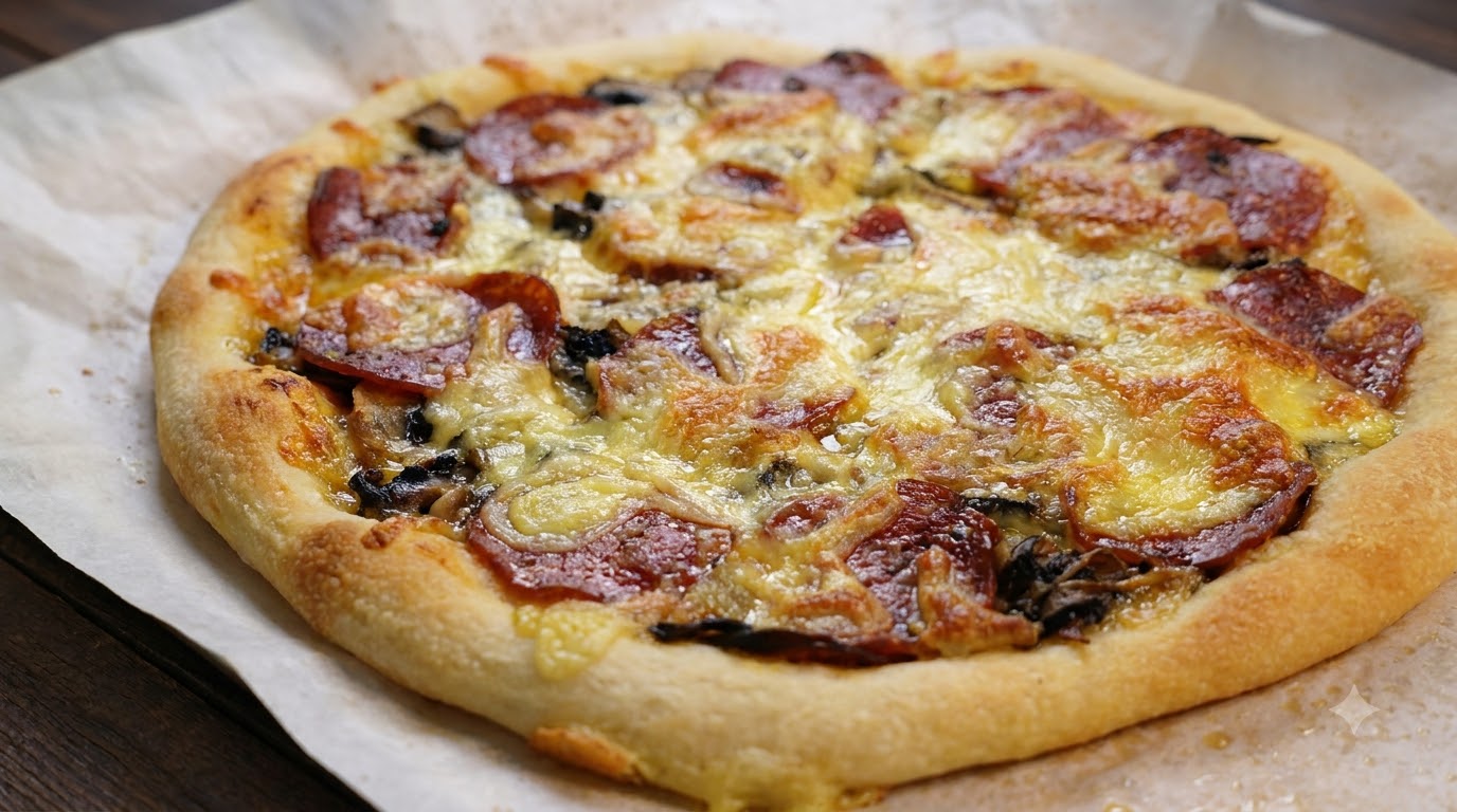 Italian Sausage and Mushroom Pizza