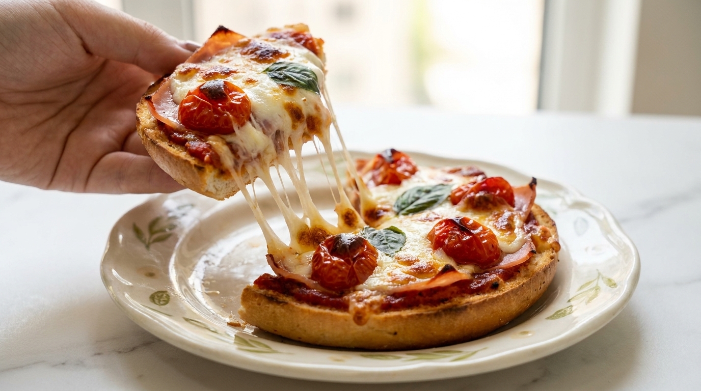 Air Fryer Quick Margherita Toast Pizza