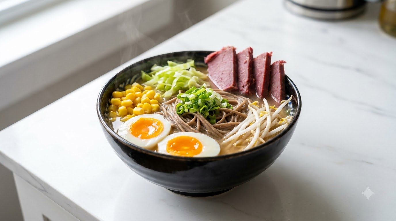 Low-Fat Miso Ramen with Buckwheat Noodles