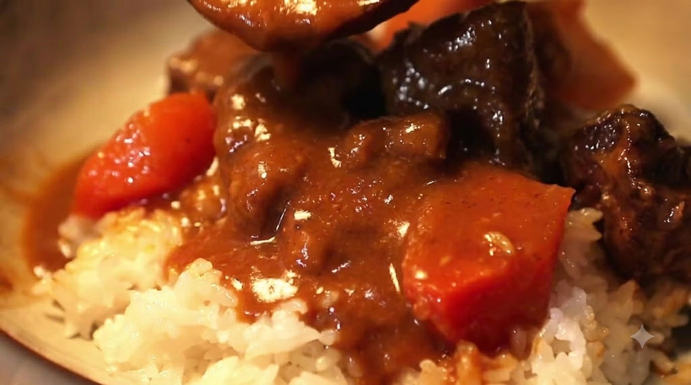 Rich and Savory Curry Beef Brisket Rice
