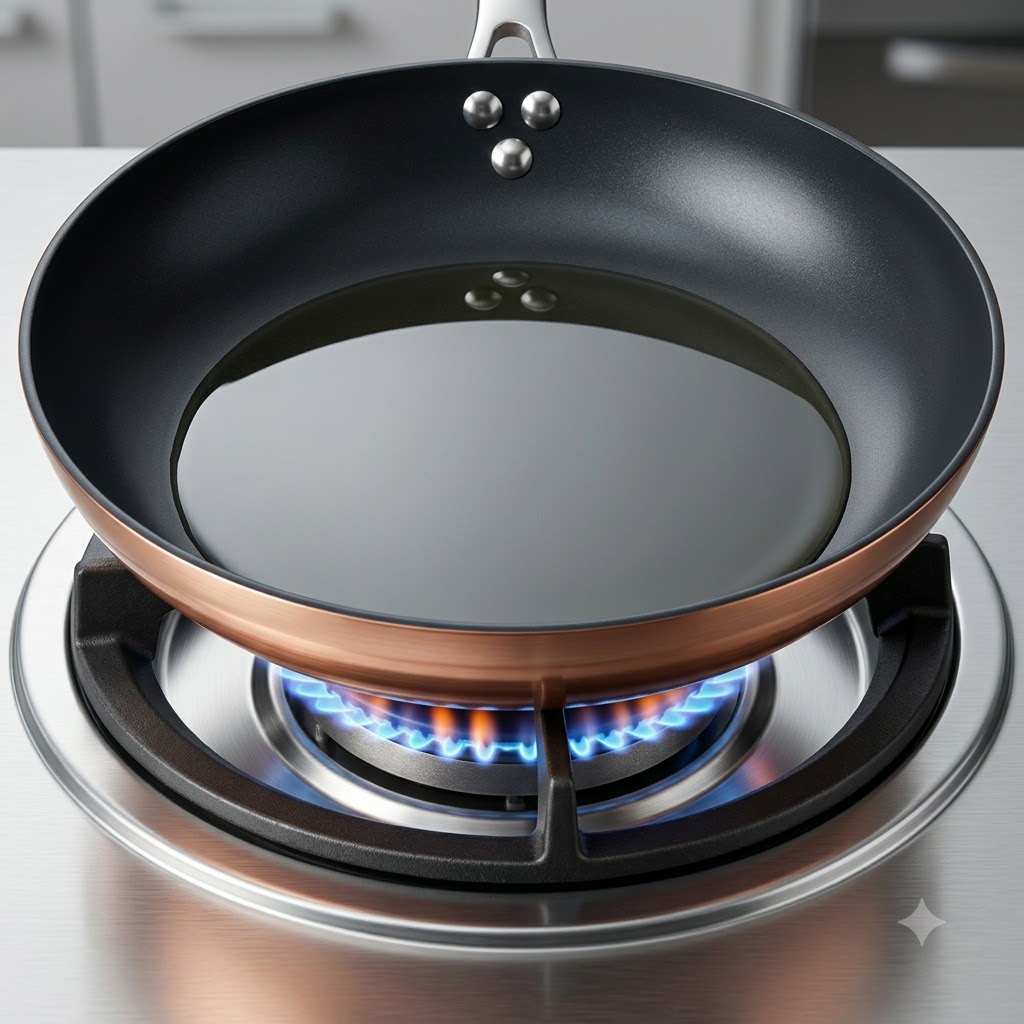 Chopped onions being stir-fried in heated oil in a pan.