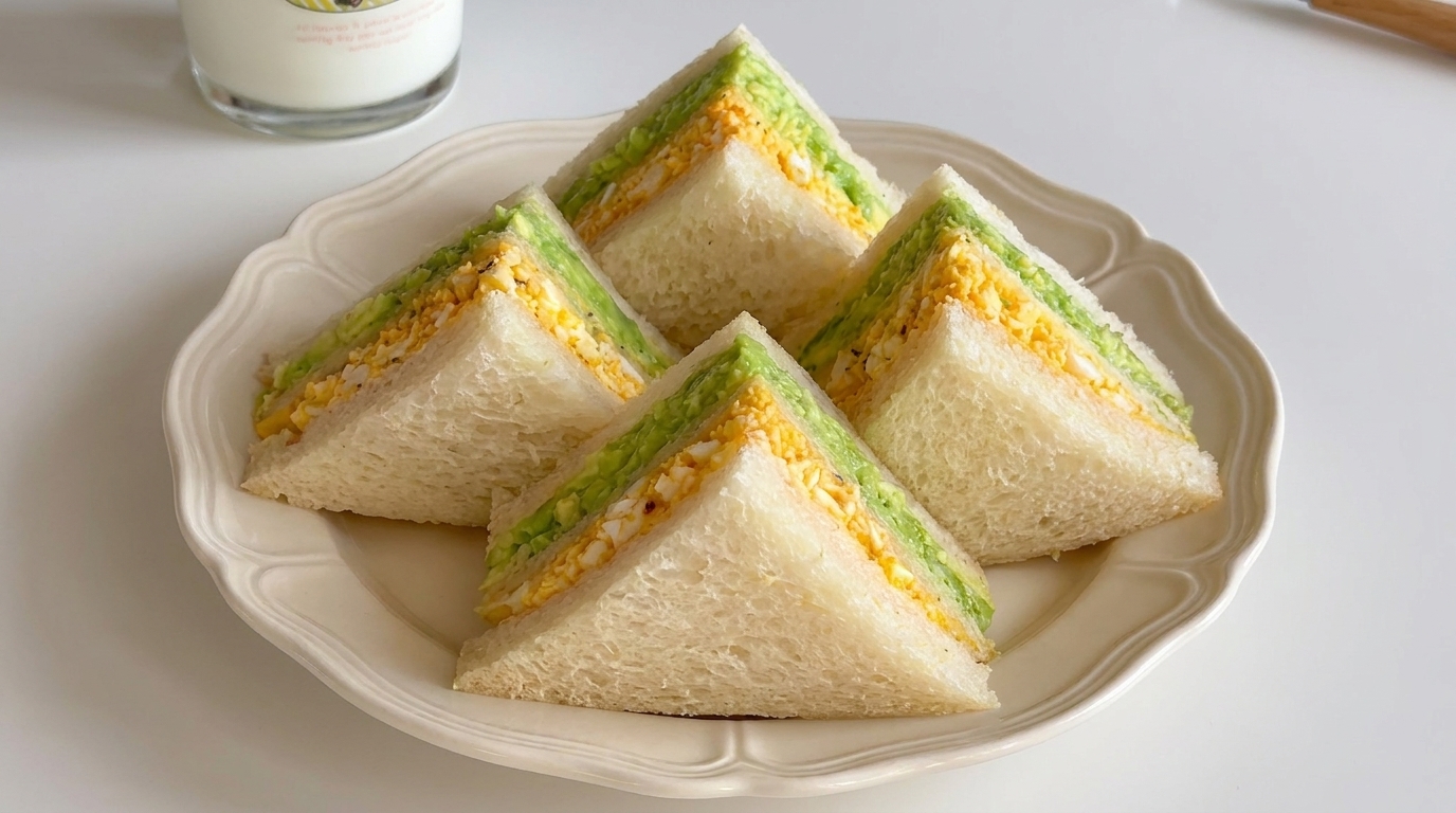 Creamy Avocado Egg Salad Sandwich
