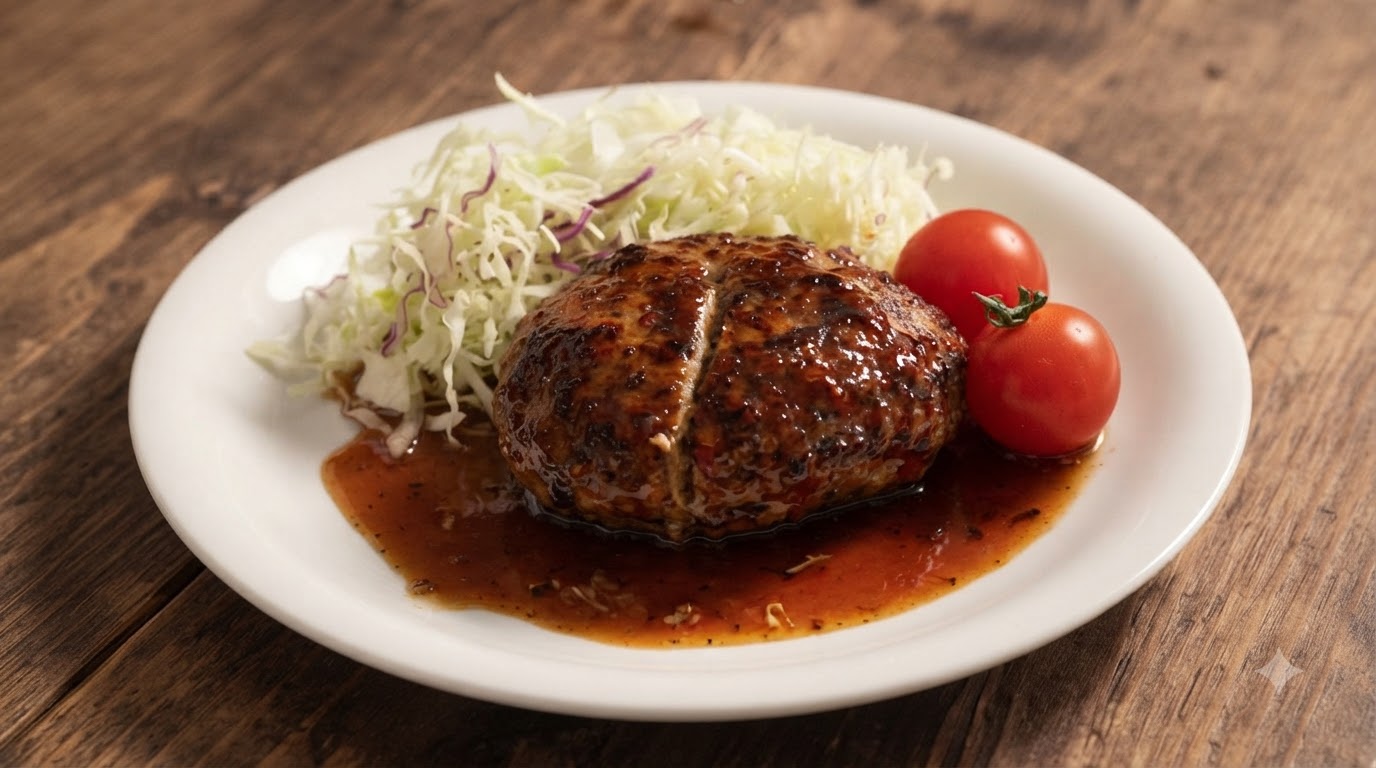 Classic Japanese-Style Hamburg Steak (Hambagu)