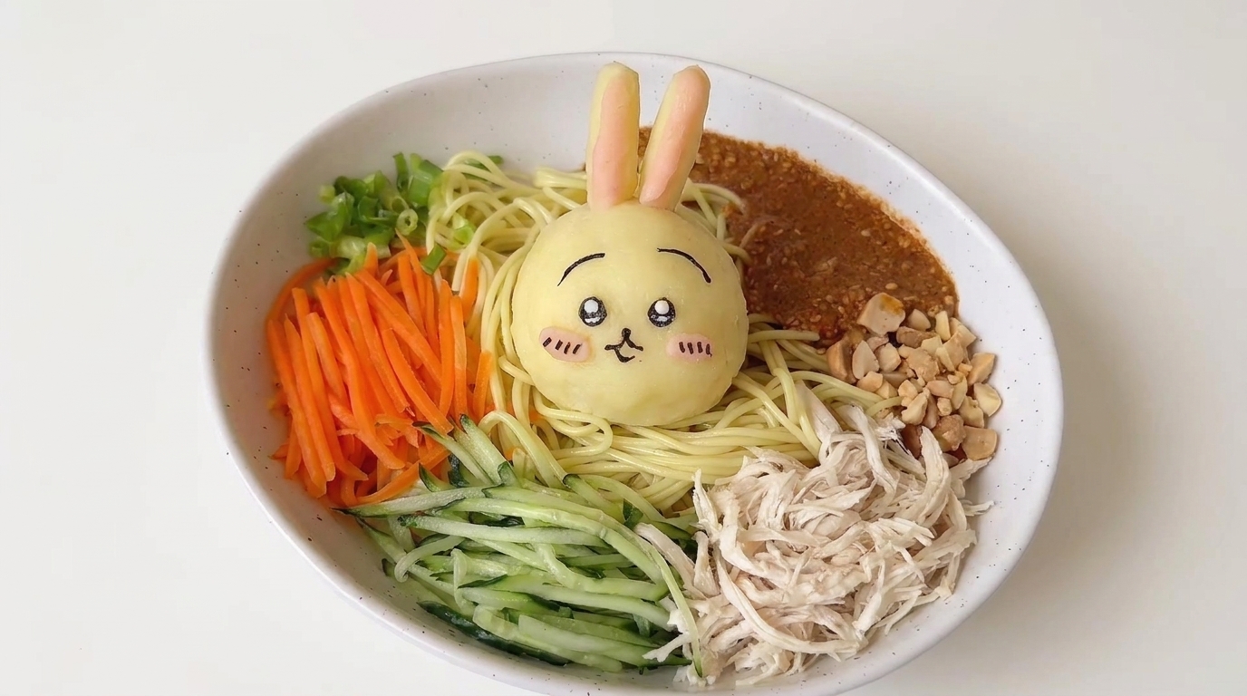 Chiikawa Usagi Potato Salad Cold Noodles