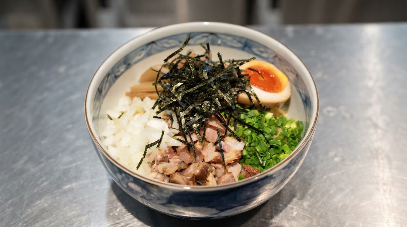 Authentic Japanese Mazesoba (Dry Mixed Noodles)