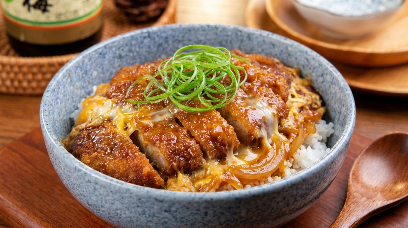 Classic Japanese Katsudon (Pork Cutlet Rice Bowl)