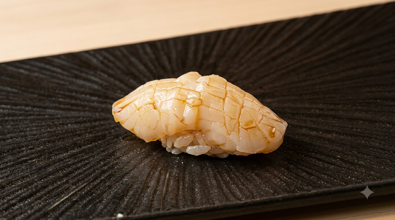 Fresh Scallop Nigiri Sushi (Hotate Nigiri)