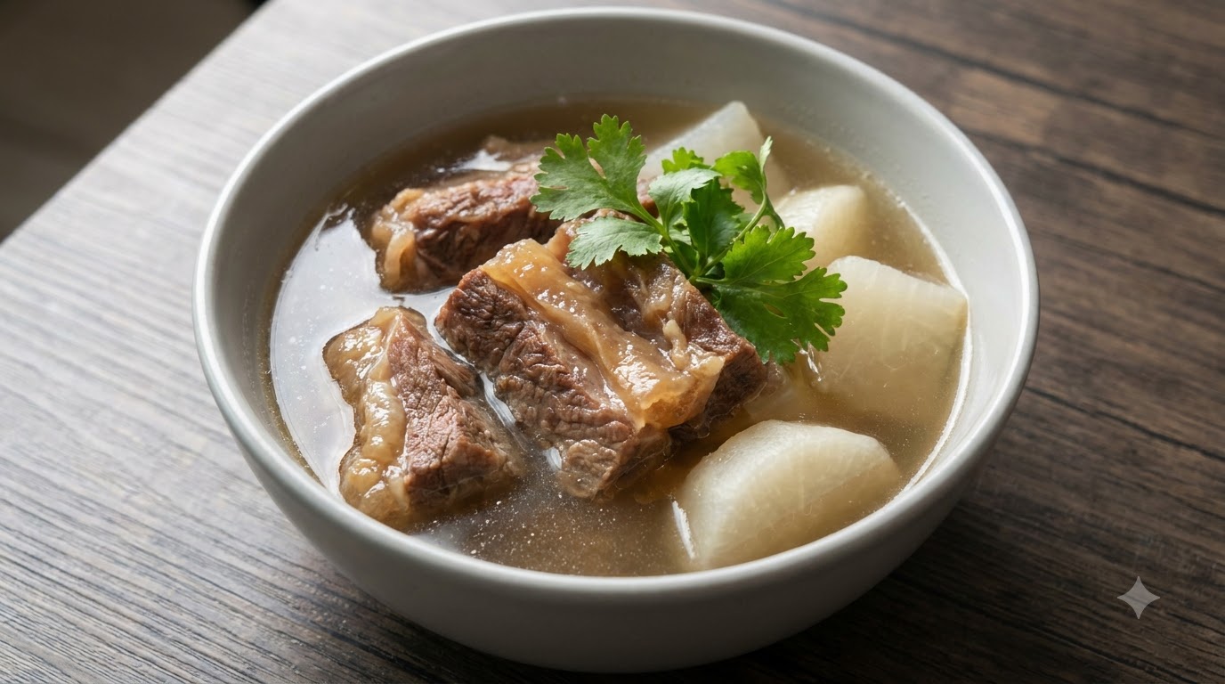Cantonese Clear Beef Brisket Soup With Radish