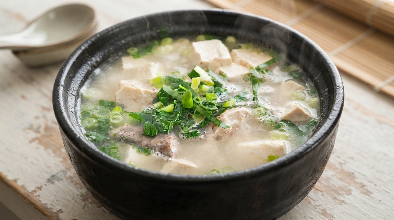 Yanbian-Style Pollock Tofu Soup (Myeongtae Dubu Guk)