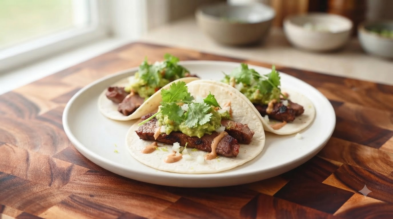 Authentic Mexican Steak Tacos with Fresh Salsa