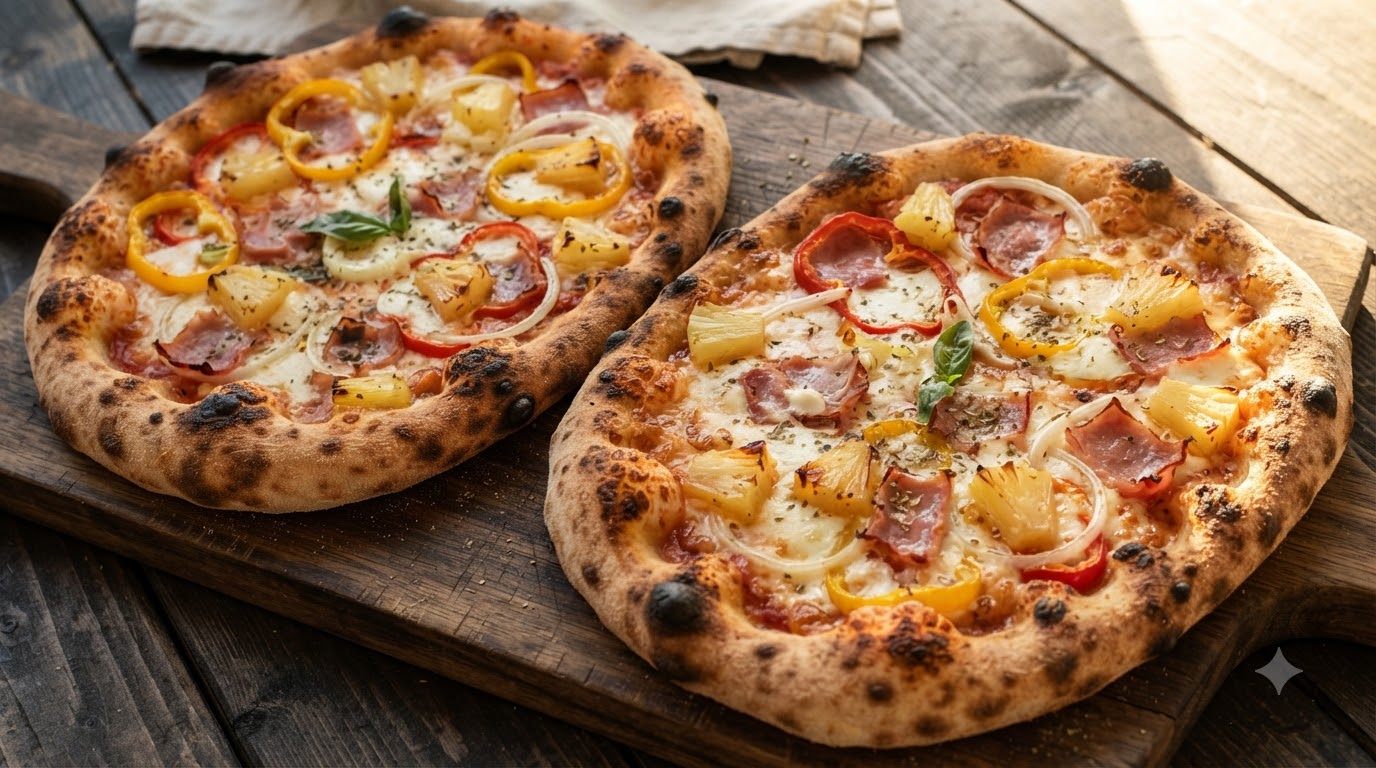 Colorful Mixed Pizza with 3-Hour Quick Dough