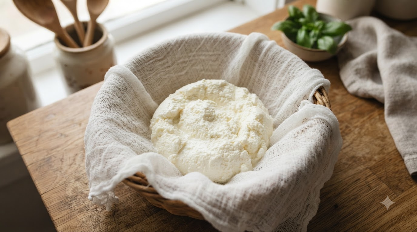 Homemade Fresh Ricotta Cheese