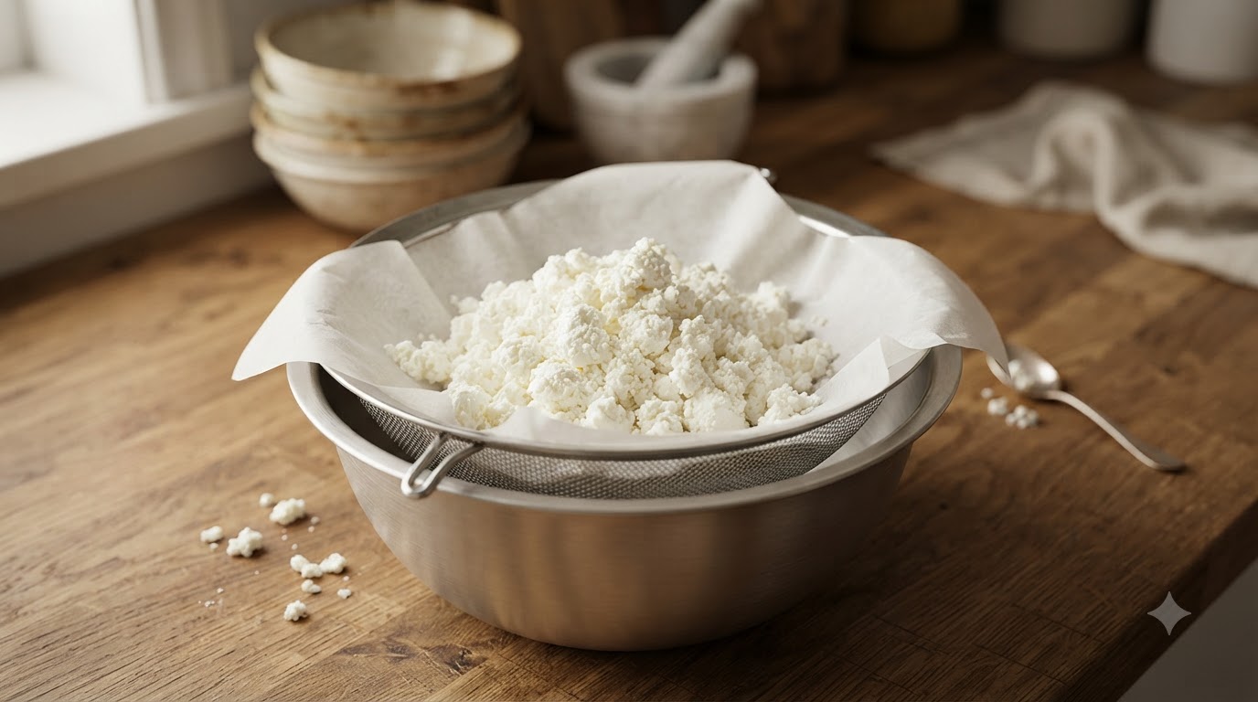 Authentic Homemade Italian Ricotta Cheese