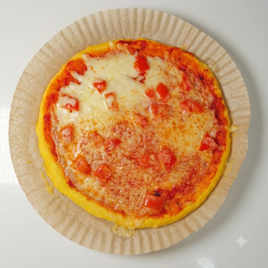 Sliced ham pieces being neatly arranged over a baked pizza base covered in melted cheese and tomato sauce.