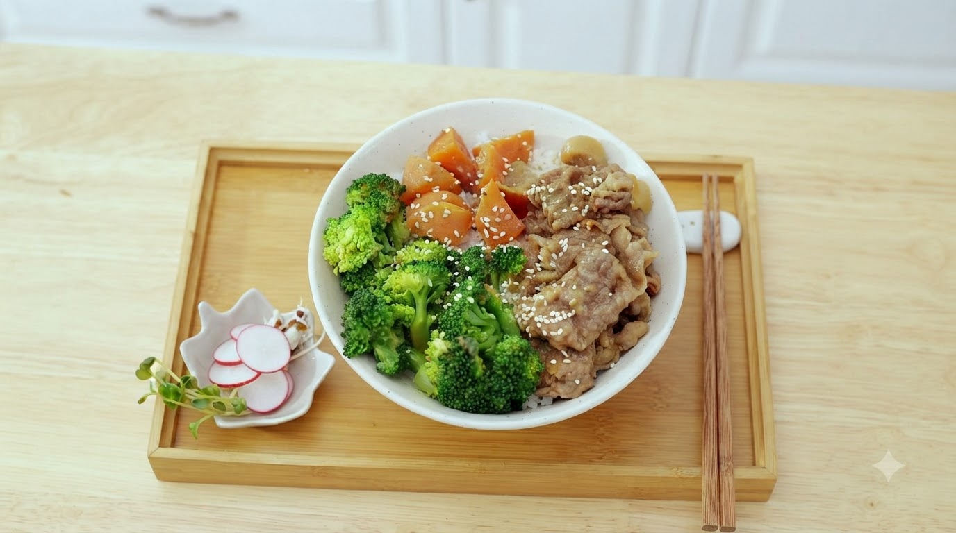 Savory Miso Beef Rice Bowl