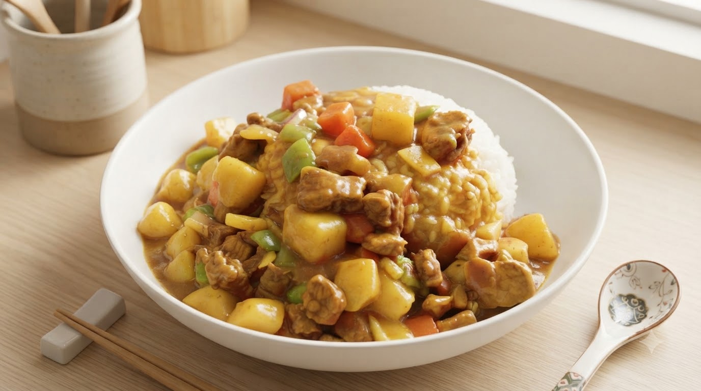 Homestyle Japanese Pork Curry Rice