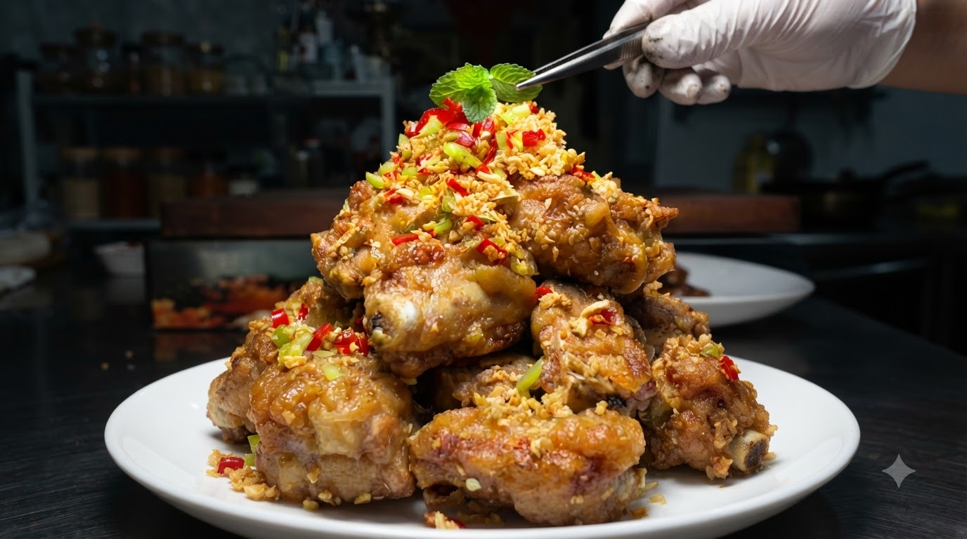 Garlic Salt and Pepper Pork Ribs