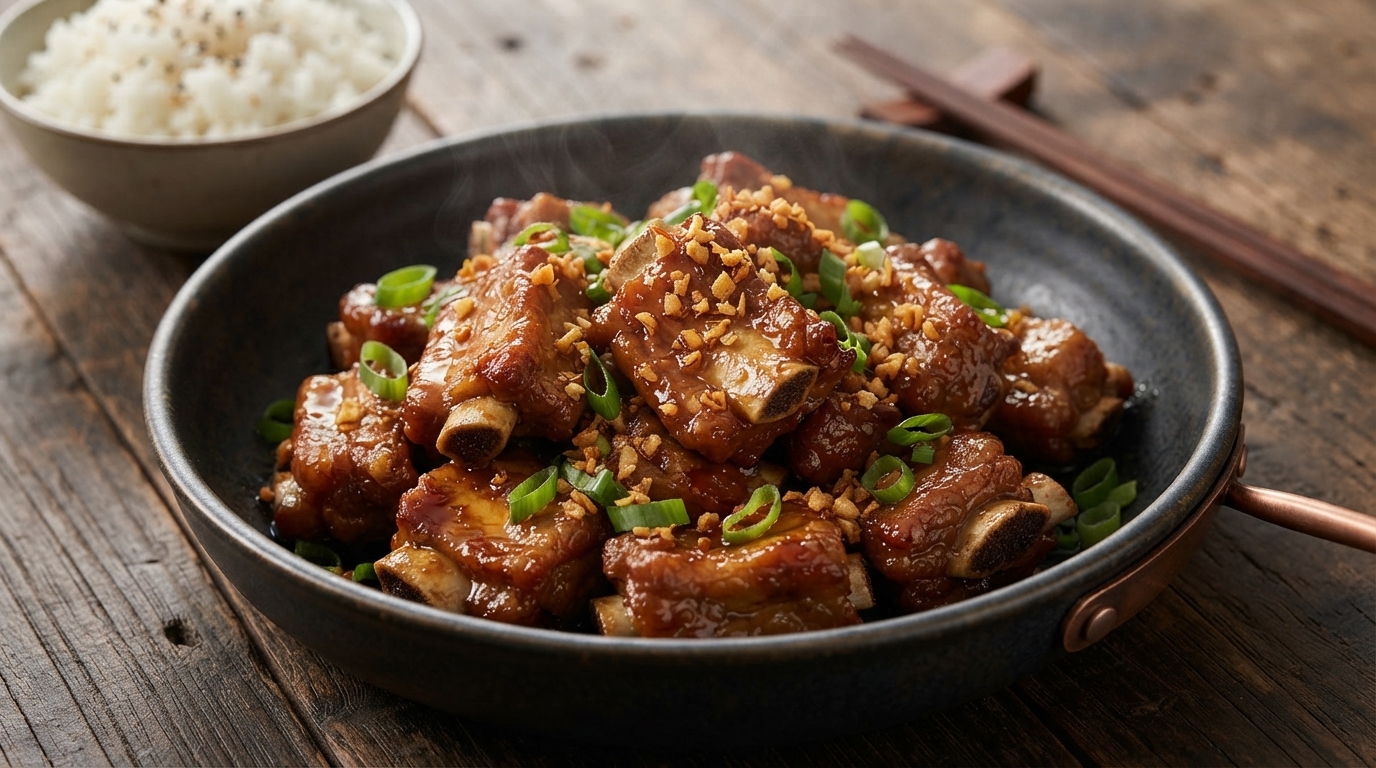 Garlic Honey Glazed Pork Ribs