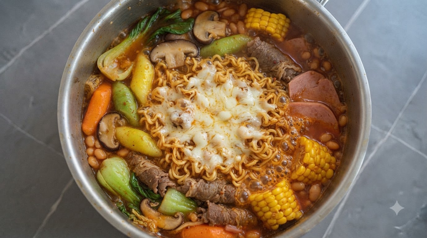 Authentic Korean Army Stew (Budae Jjigae)
