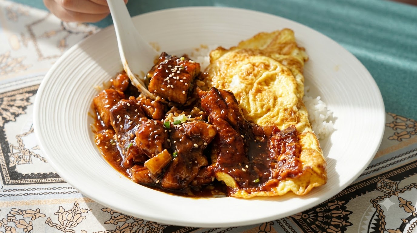 Stewed Eel Rice with Soy Sauce